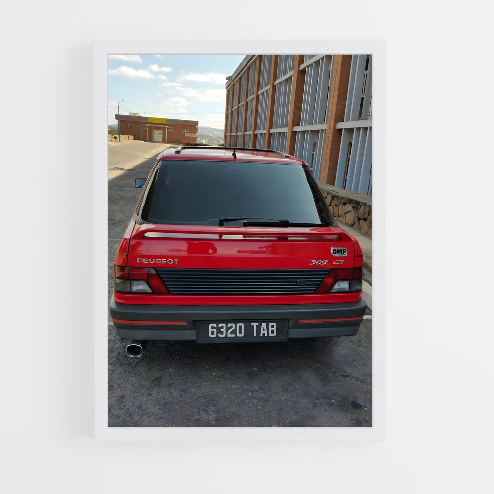 Poster 309 GTI Éclatant – affiche Peugeot (vue 3)